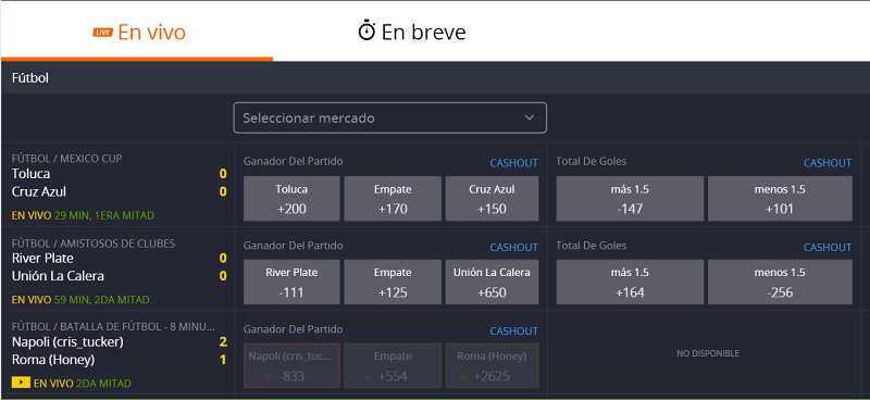 Betsson casas de apuestas con cash out en chile