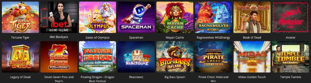 tragamonedas disponibles en iBet Casino